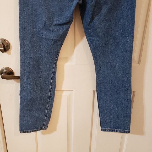 Levi's 501 Women's Distressed Blue Jeans - Picture 6 of 8